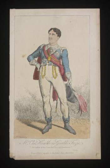 Mr Charles Kemble as Giraldi Fazio