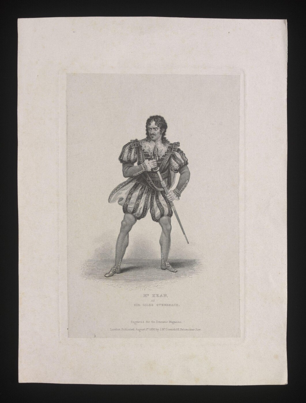 Unknown, Mr Kean as Sir Giles Overreach