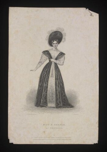 Miss F Kemble as Belvidera