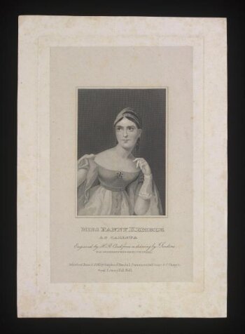 Miss Fanny Kemble as Calista