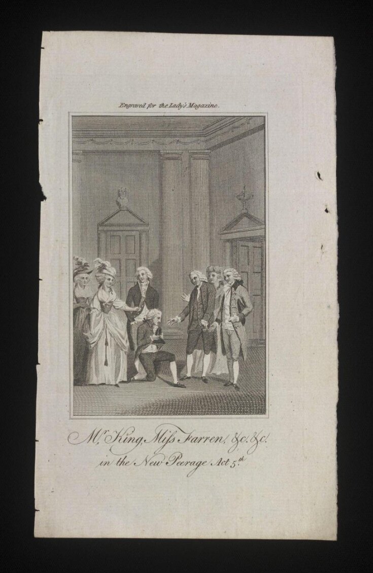 Mr King, Miss Farren, &c. &c. in the <i>The New Peerage</i> Act 5th image