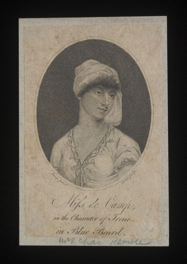 Miss de Camp, in the Character of Irene in Blue Beard top image