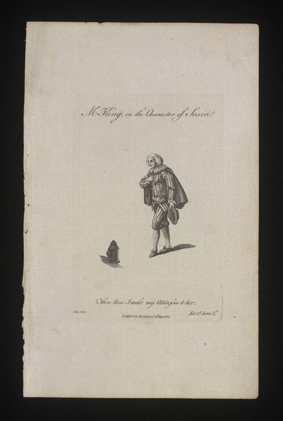 Unknown, Mr King in the Character of Sosia