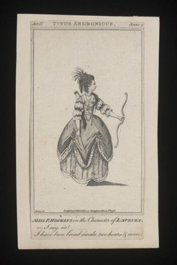 Miss P Hopkins in the Character of Lavinia