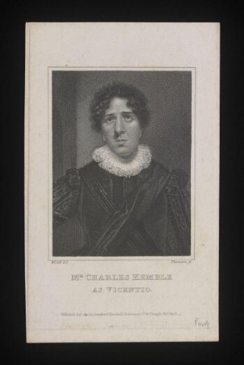 Mr Charles Kemble as Vicentio