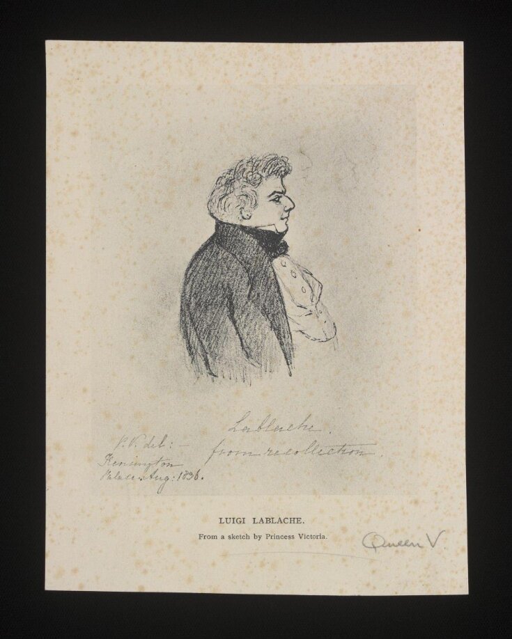 Luigi Lablache from a sketch by Princess Victoria top image