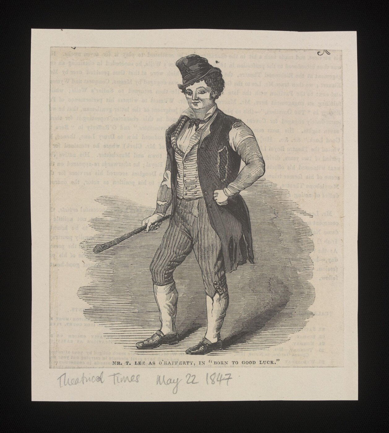 Unknown, T. Lee as O'Rafferty in Born to Good Luck,