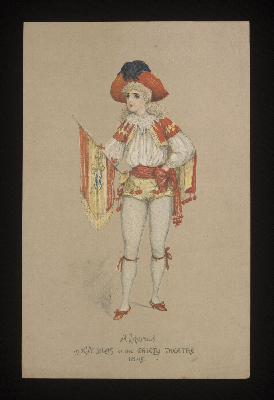 Unknown, A Herald in Ruy Blas at the Gaiety Theatre 1889
