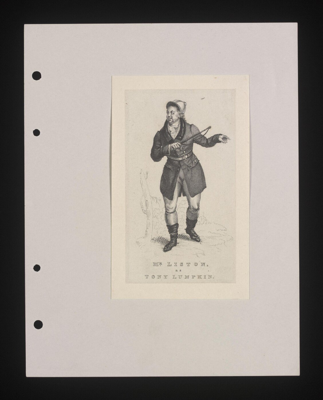 Unknown, Mr Liston as Tony Lumpkin
