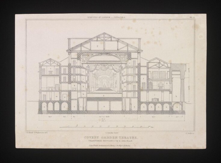 Covent Garden Theatre. Transverse Section C to D.  top image