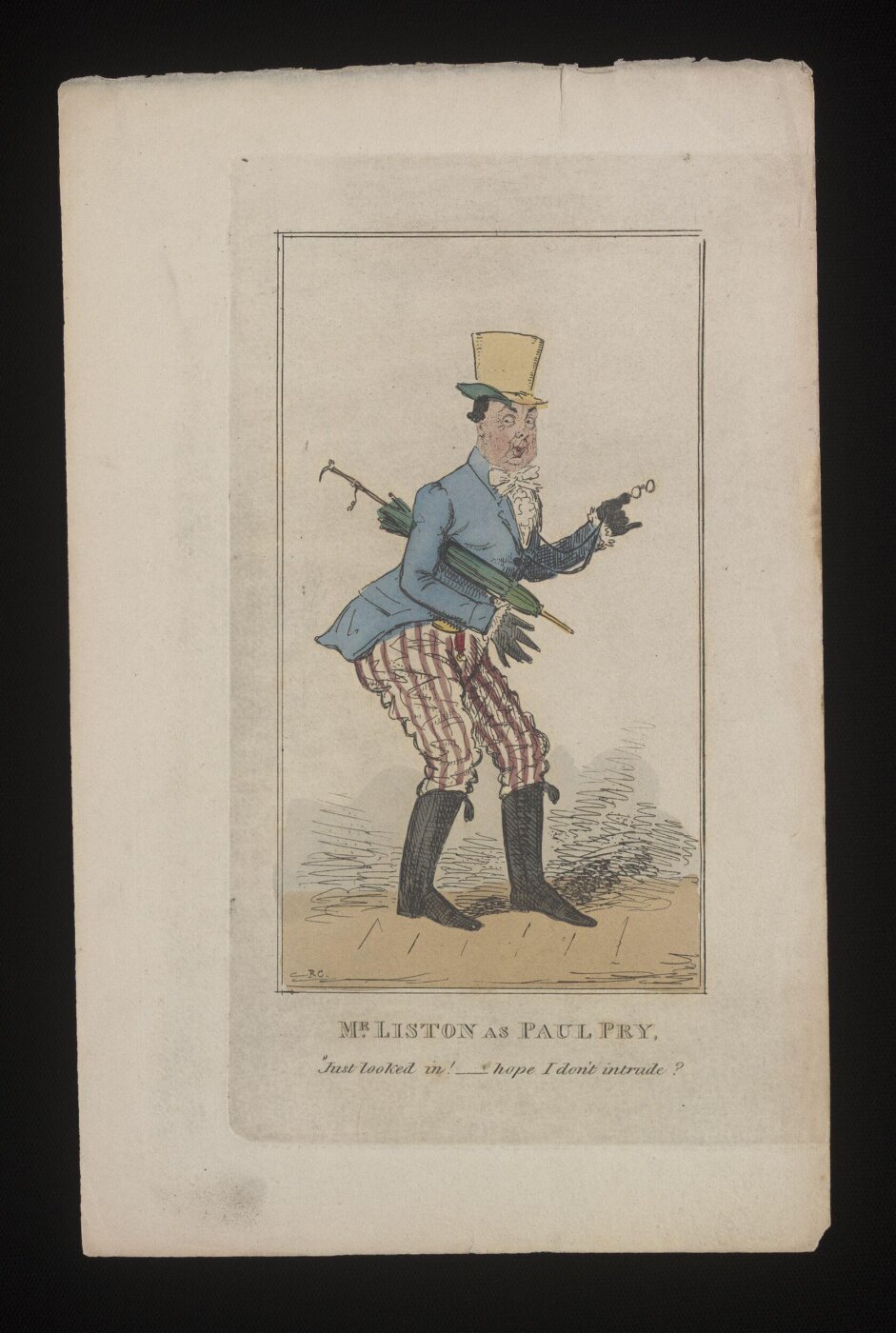 Unknown, Mr Liston as Paul Pry