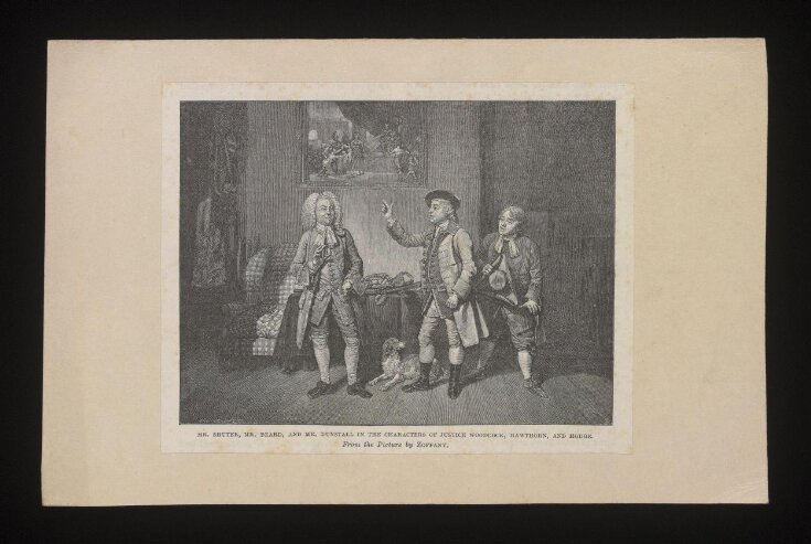 Mr Shuter, Mr. Beard, and Mr. Dunstall in the charaters of Justice Woodcock, Hawthorn and Hodge top image