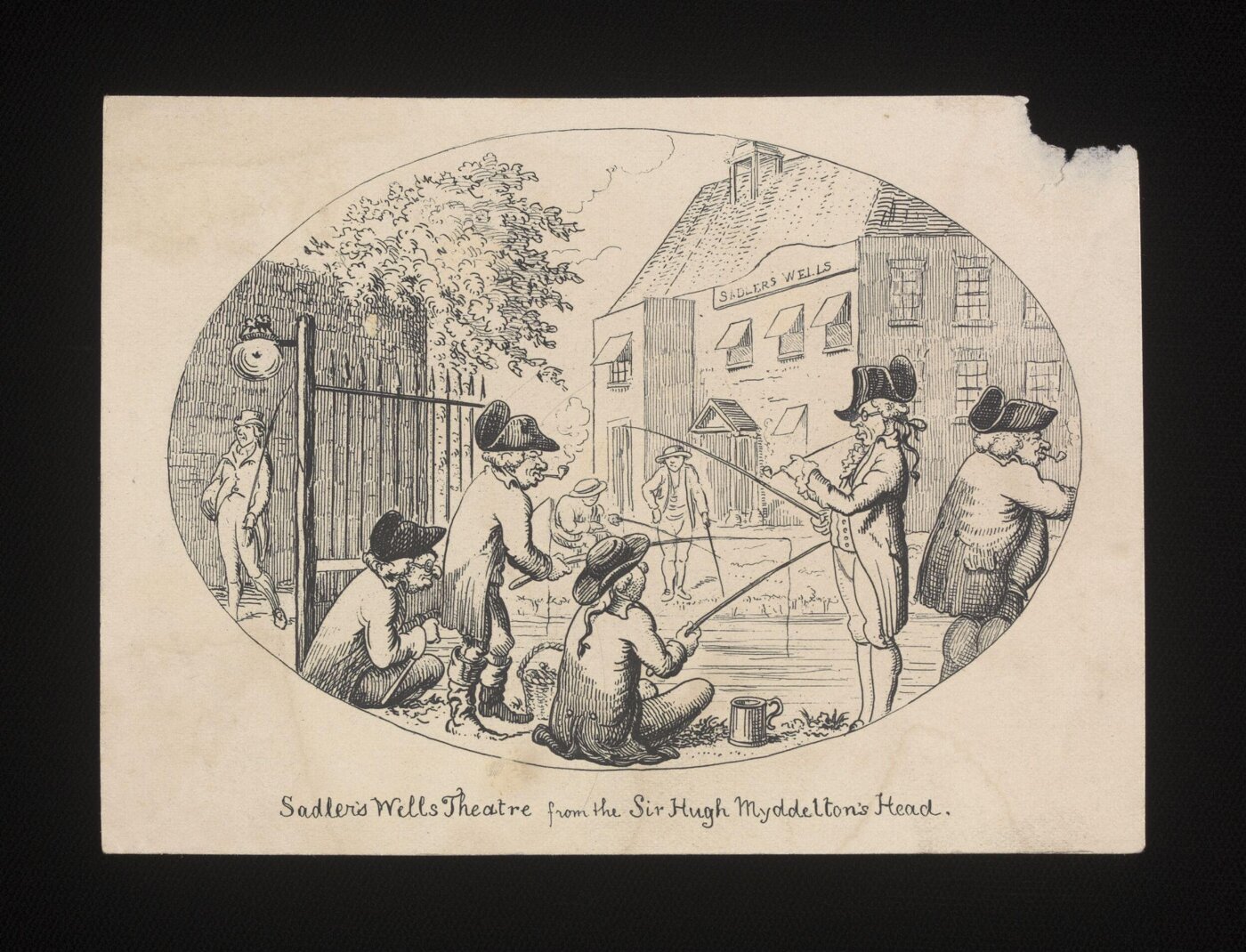 unknown, Sadler's Wells Theatre from the Sir Hugh Myddelton's Head