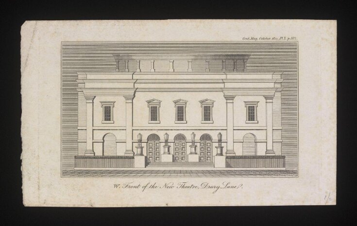W. Front of the New Theatre, Drury Lane top image