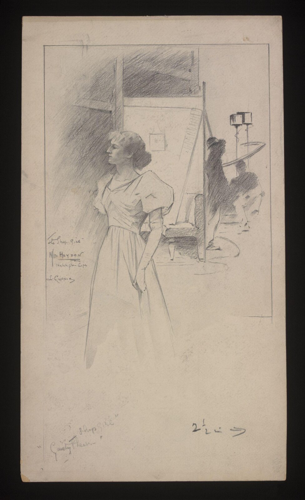 Drawing, Louis Gunnis, 1896