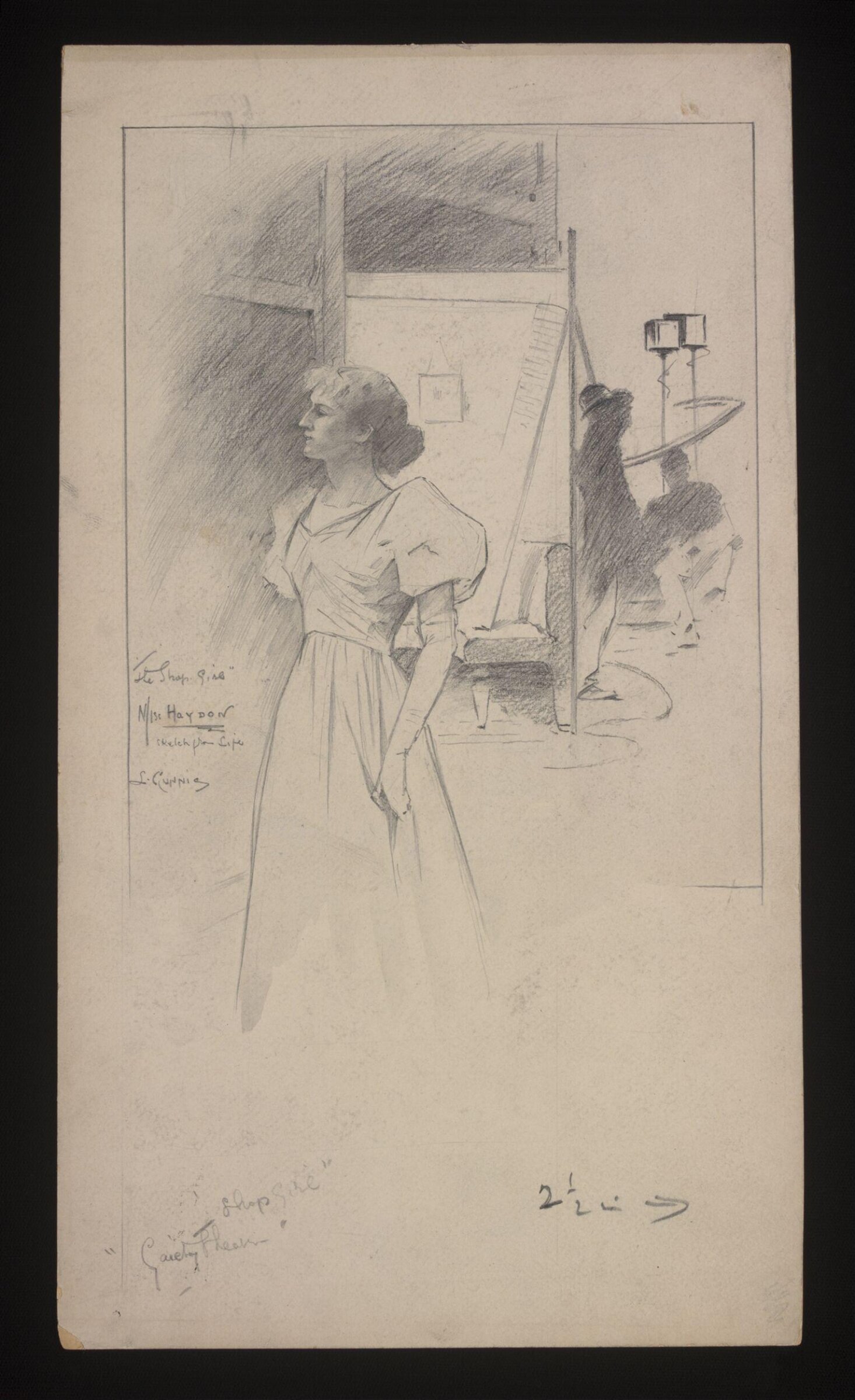 Drawing, Louis Gunnis, 1896