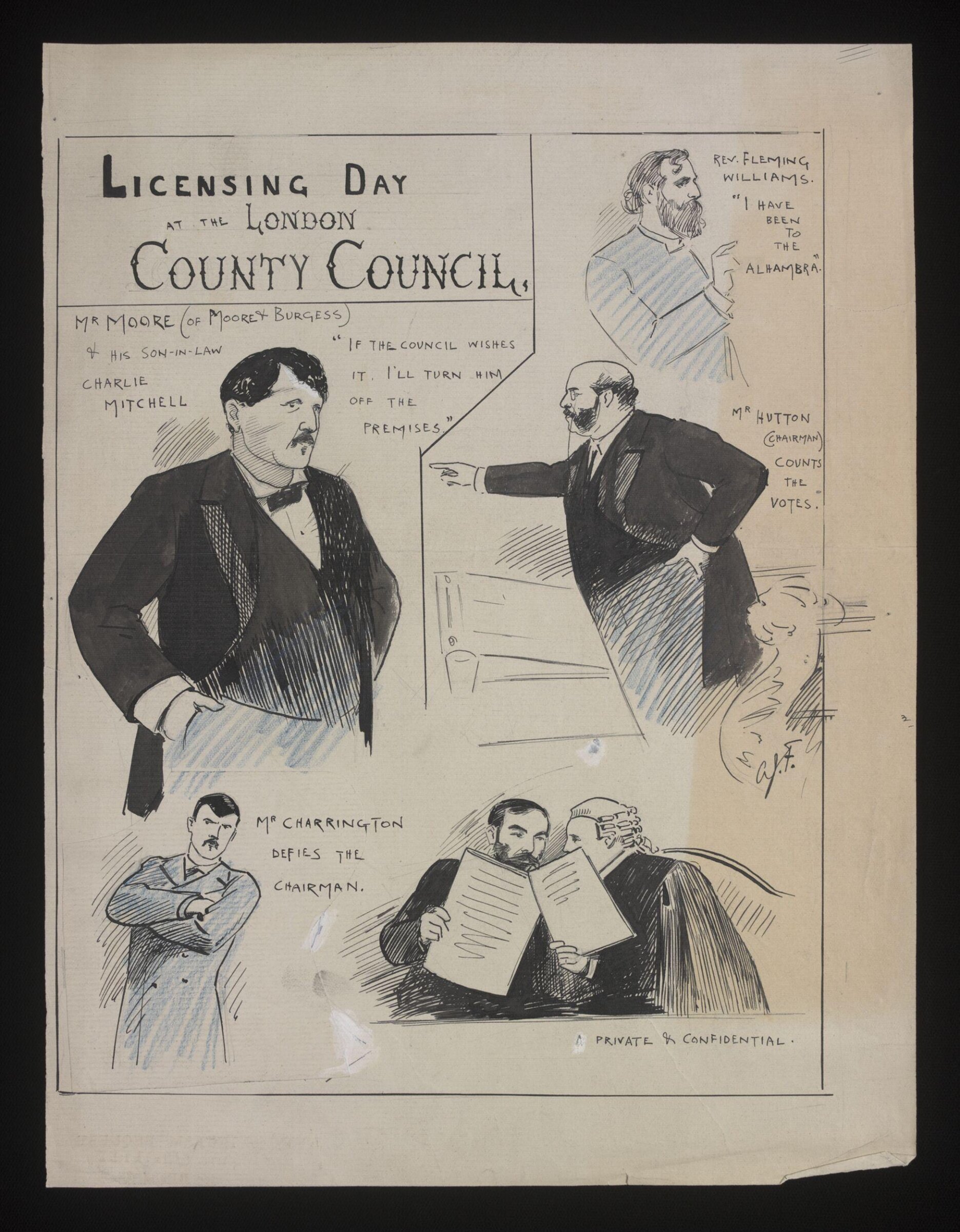 Drawing, Joseph Finberg Alexander, circa 1900