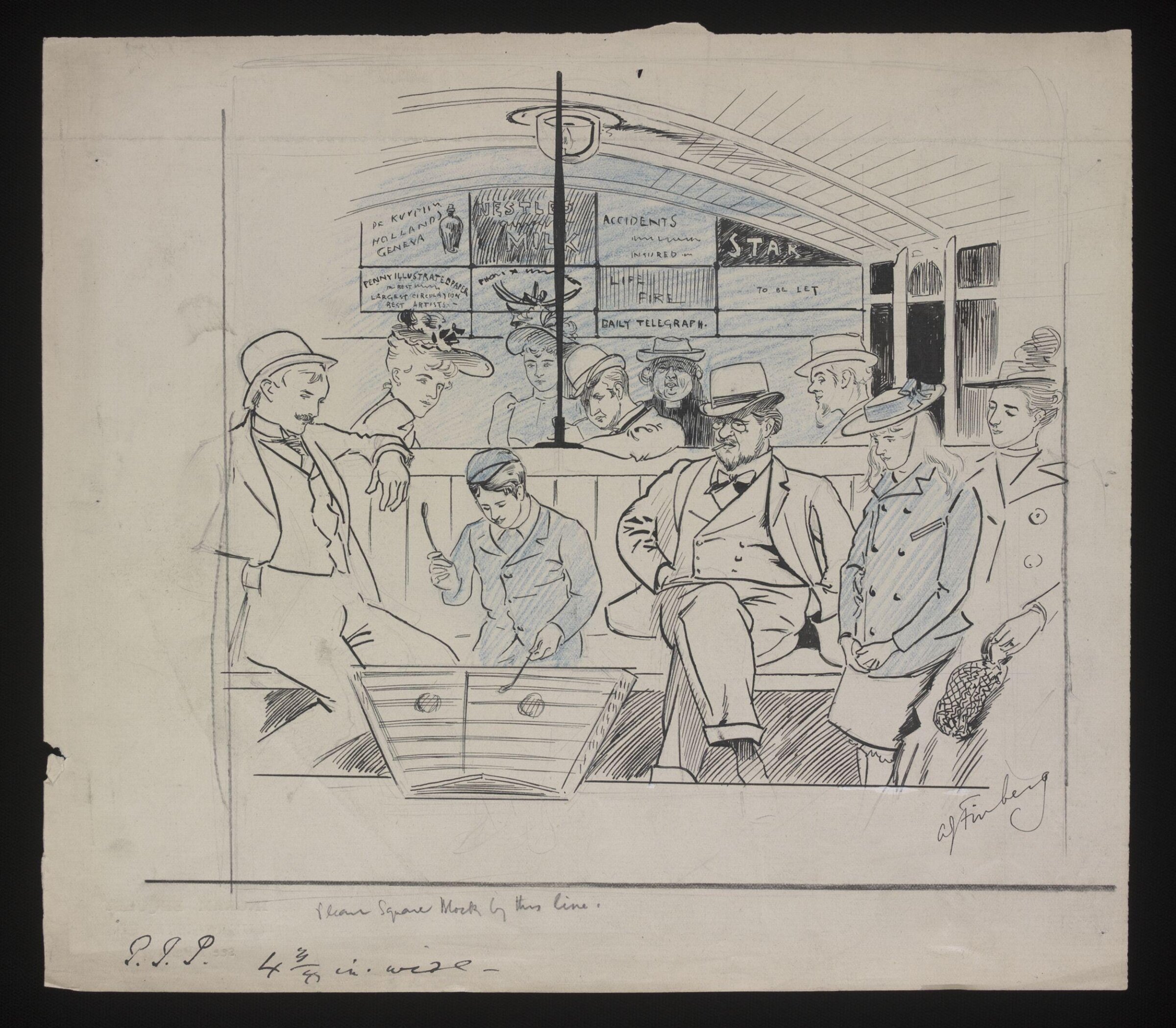 Drawing, Joseph Finberg Alexander, circa 1900