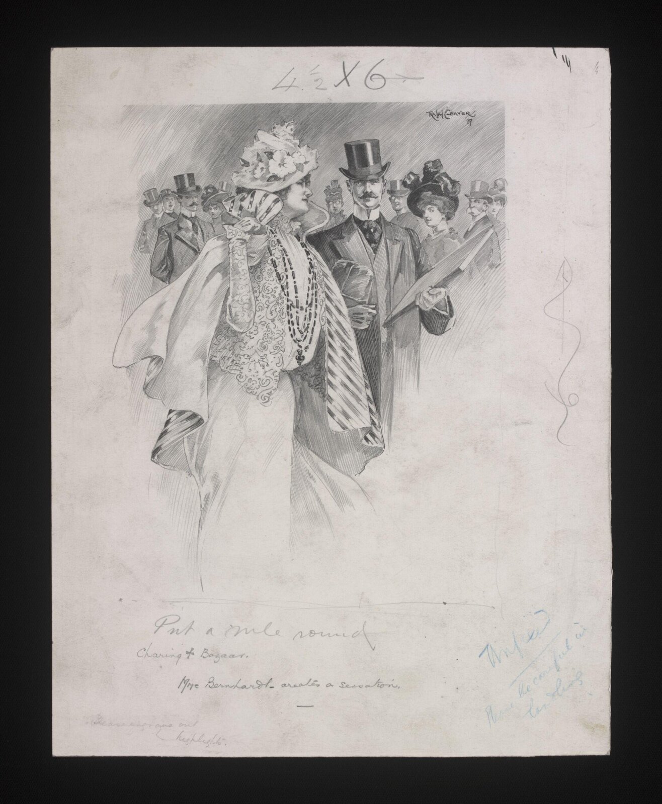 Drawing, Ralph Cleaver, 1899