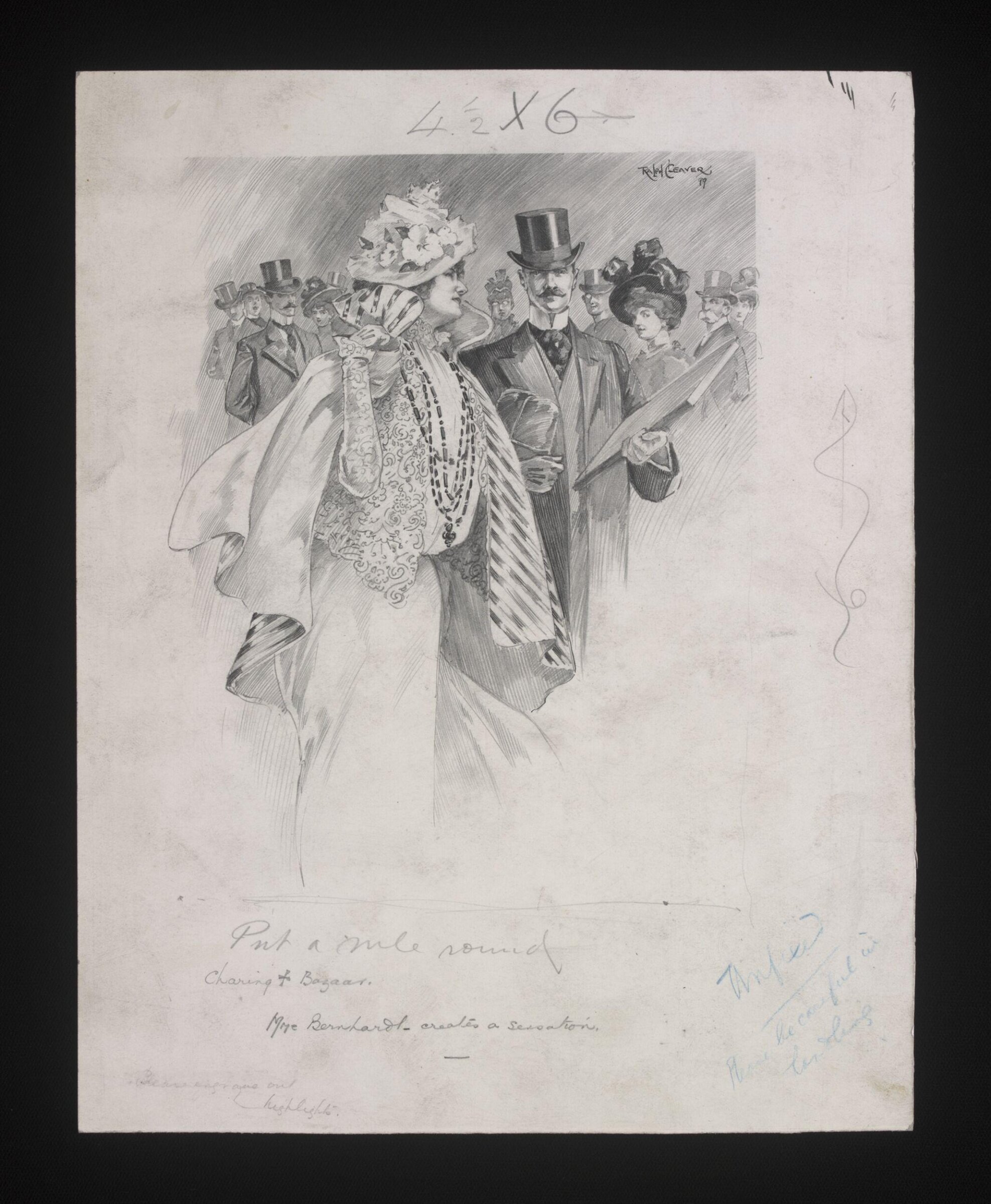 Drawing, Ralph Cleaver, 1899