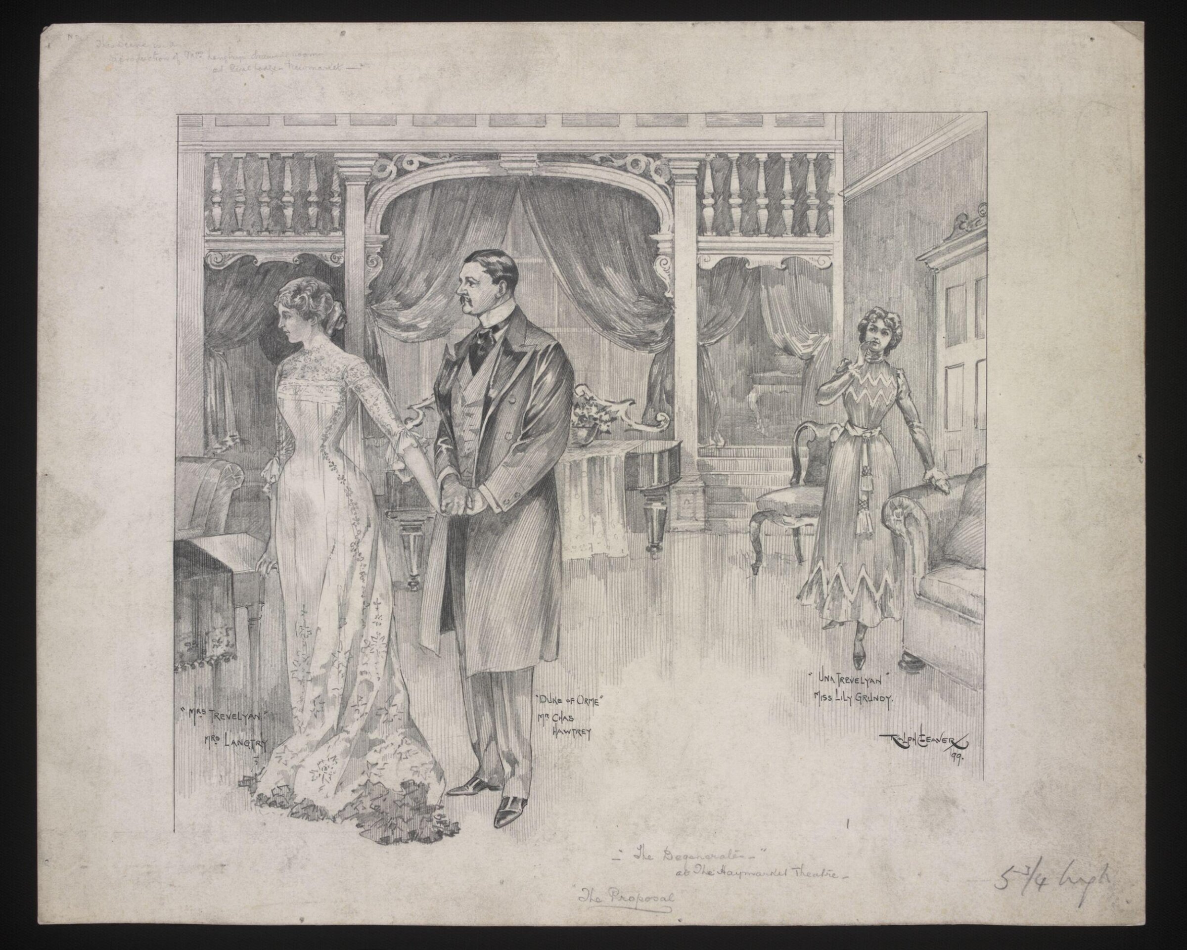Drawing, Ralph Cleaver, 1899