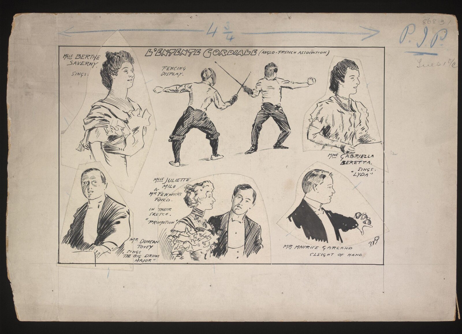 Drawing, Frederick Victor Poole, circa 1900