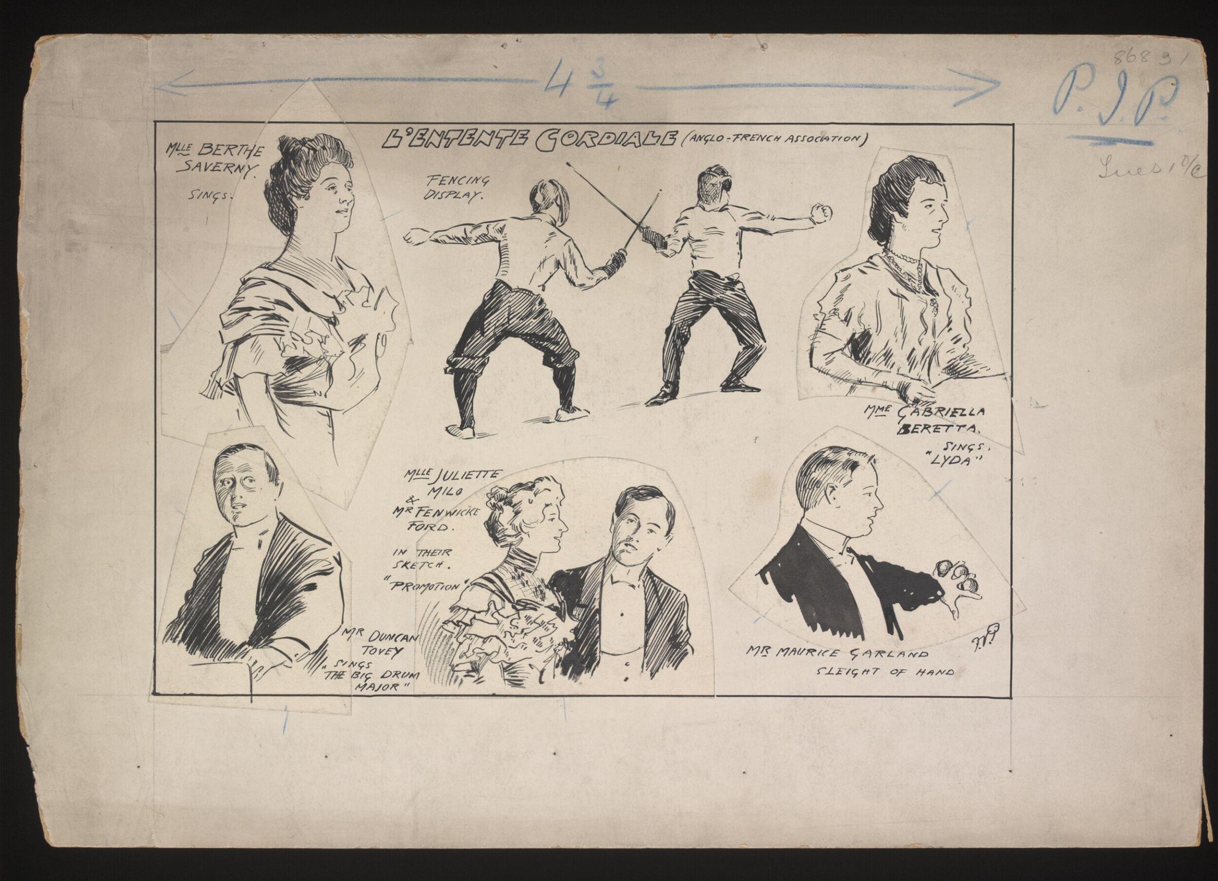 Drawing, Frederick Victor Poole, circa 1900