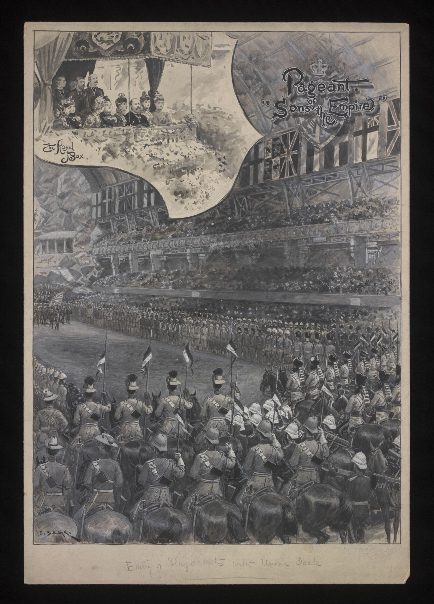 Drawing, Samuel Begg, 1896