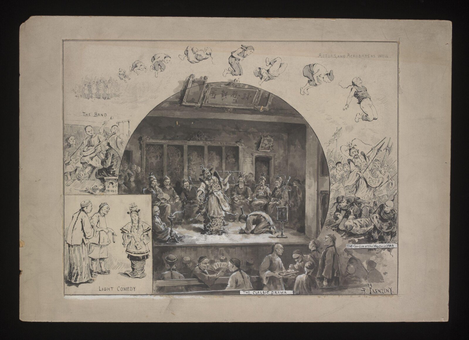 Drawing, P. Frenzeny, 1898