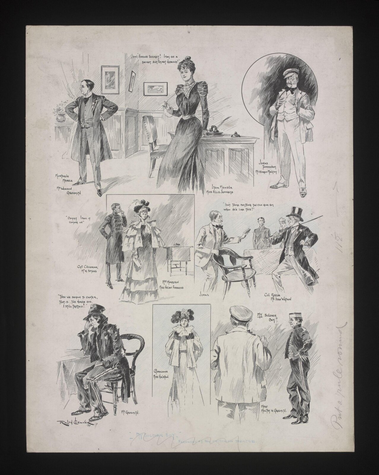Drawing, Ralph Cleaver, 1899