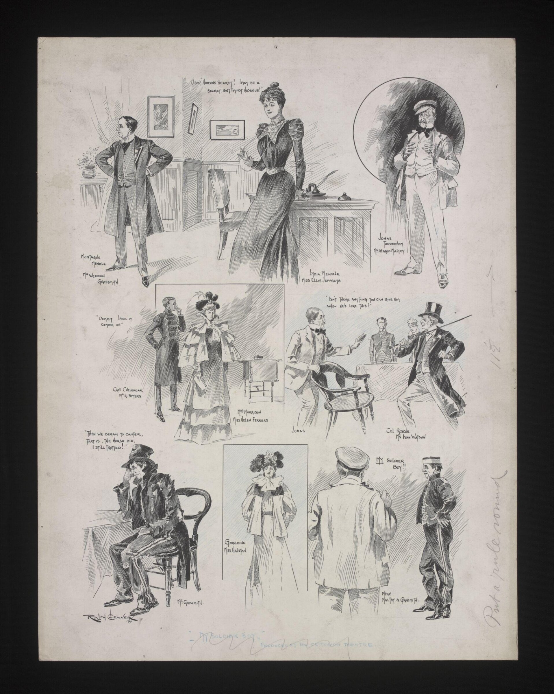Drawing, Ralph Cleaver, 1899