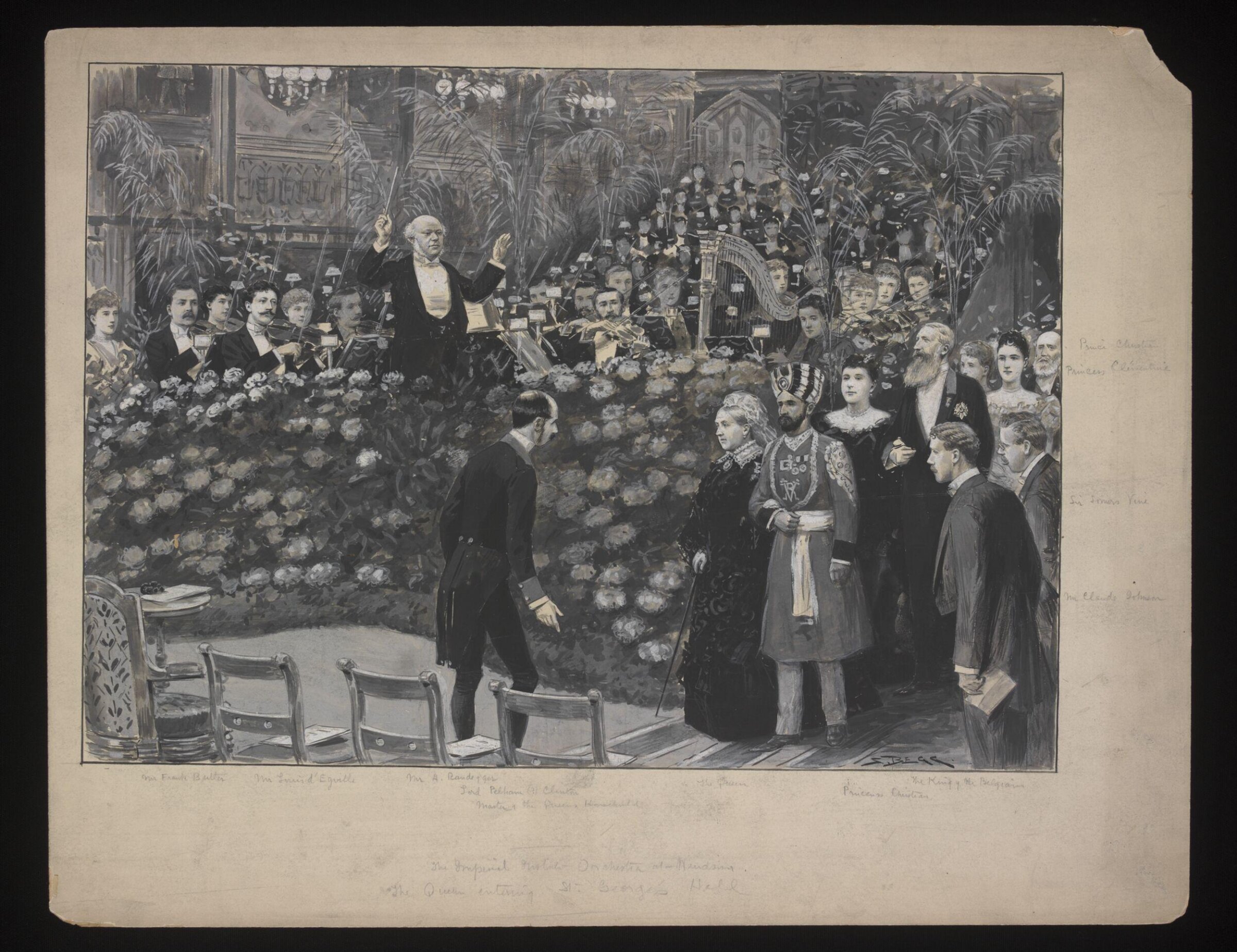 Drawing, Samuel Begg, 1895