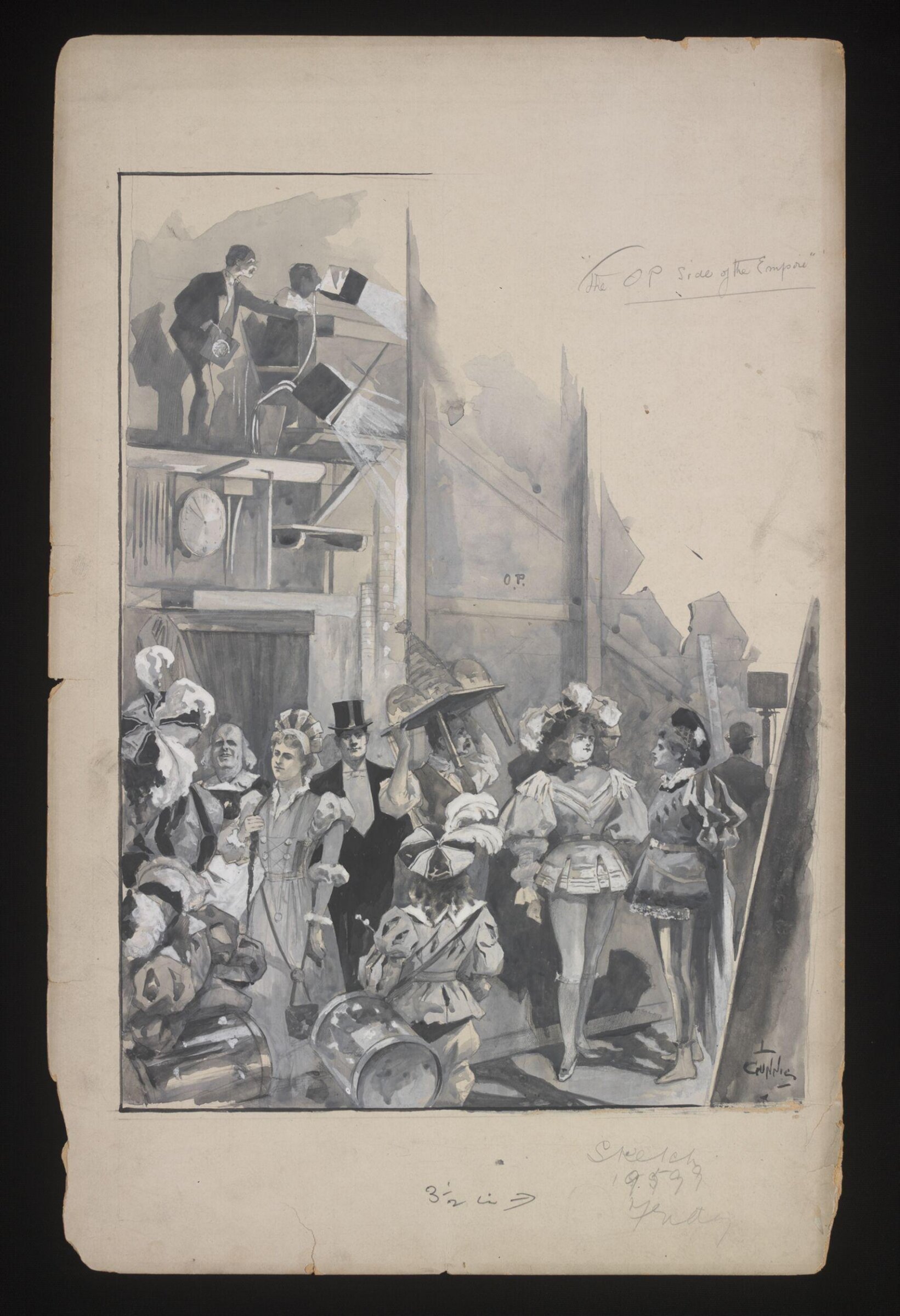 Drawing, Louis Gunnis, 1896