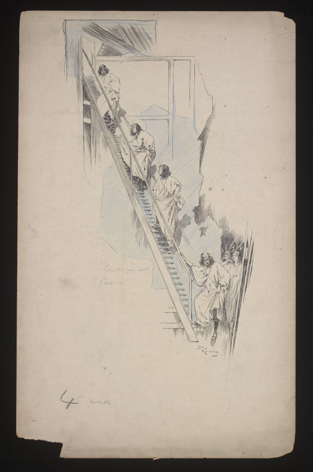 Drawing, Louis Gunnis, 1896