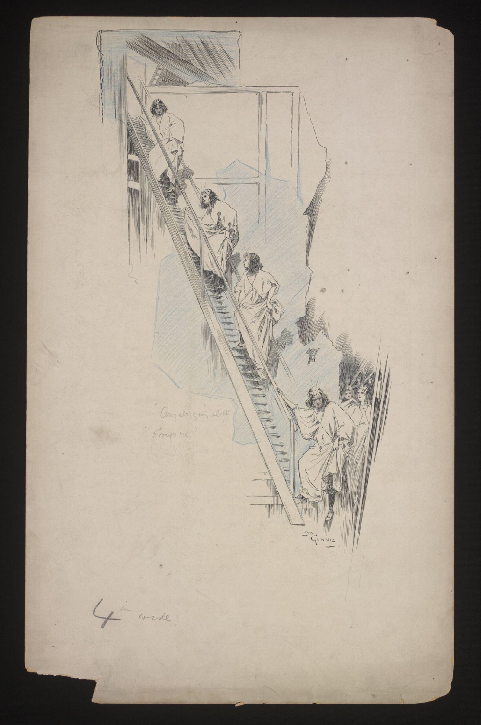 Drawing, Louis Gunnis, 1896