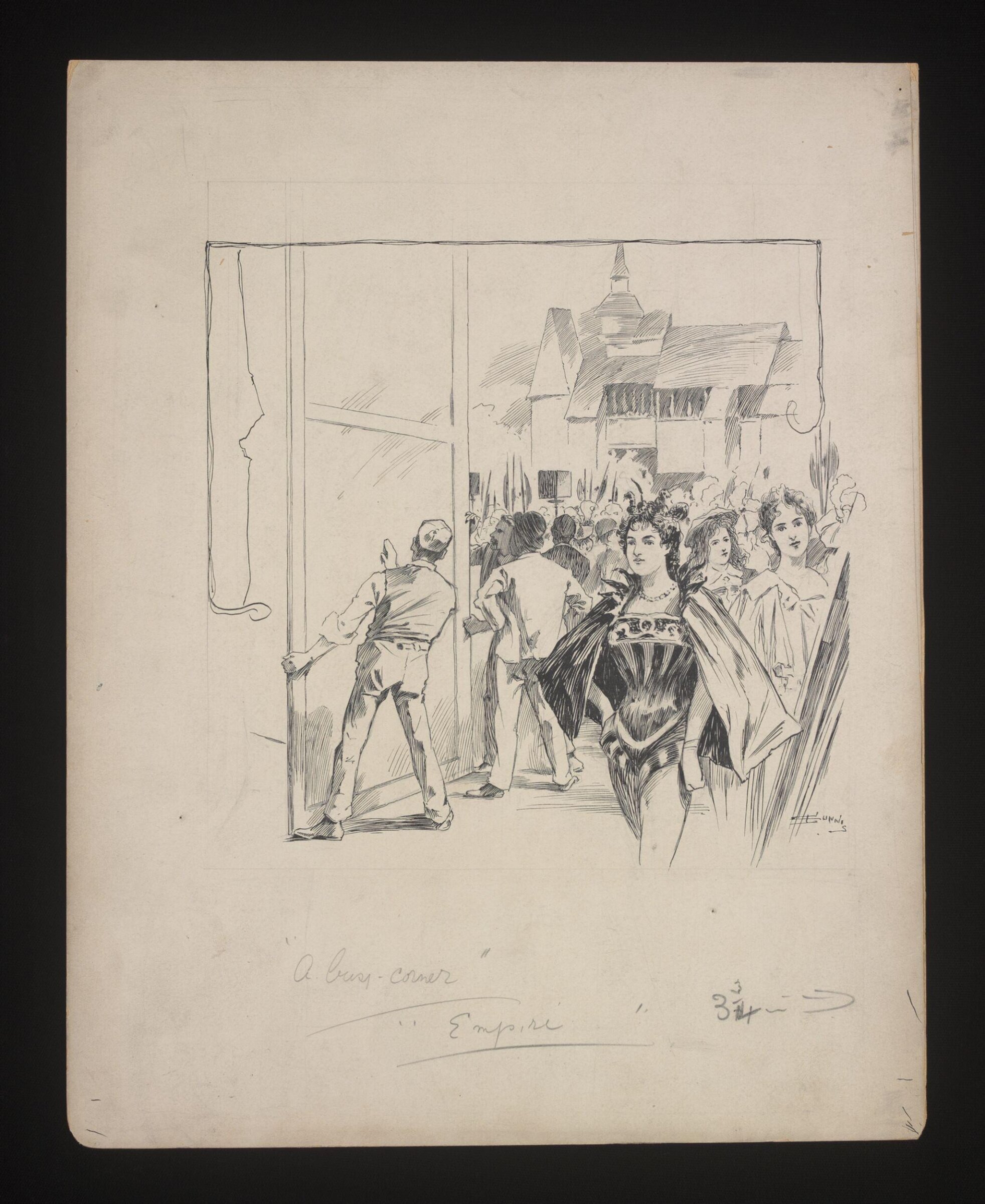 Drawing, Louis Gunnis, 1896