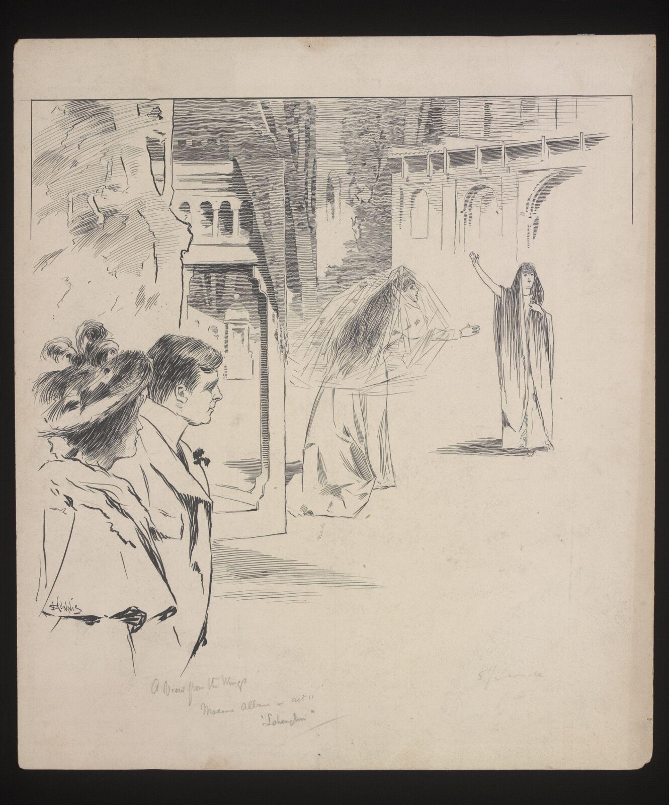 Drawing, Louis Gunnis, 1896