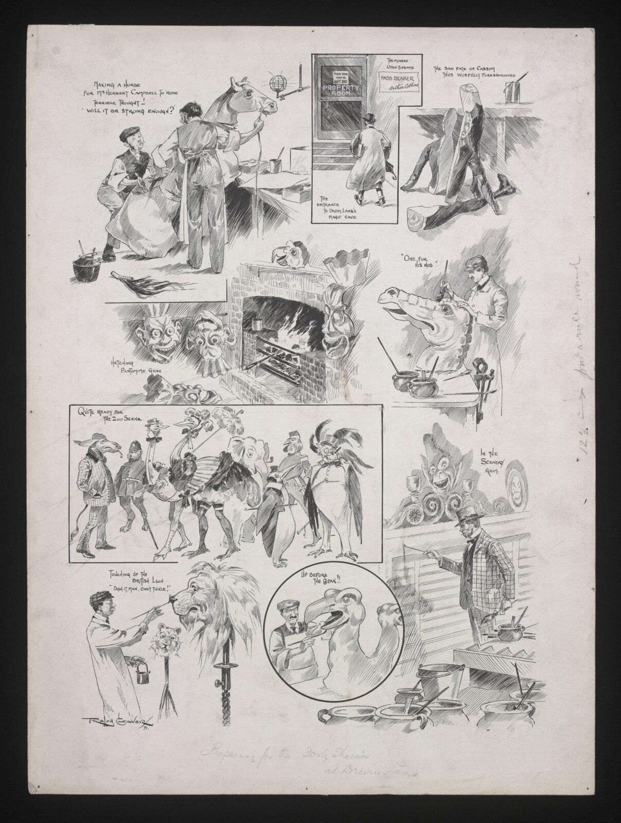 Drawing, Ralph Cleaver, 1898