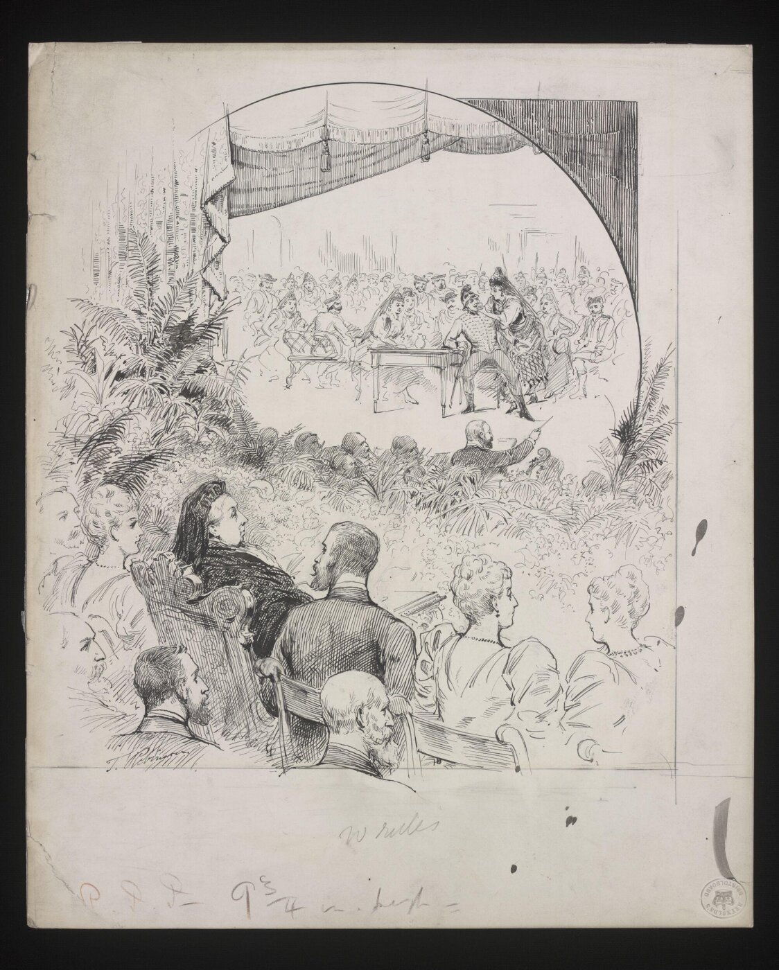 Unknown, Queen Victoria at the theatre