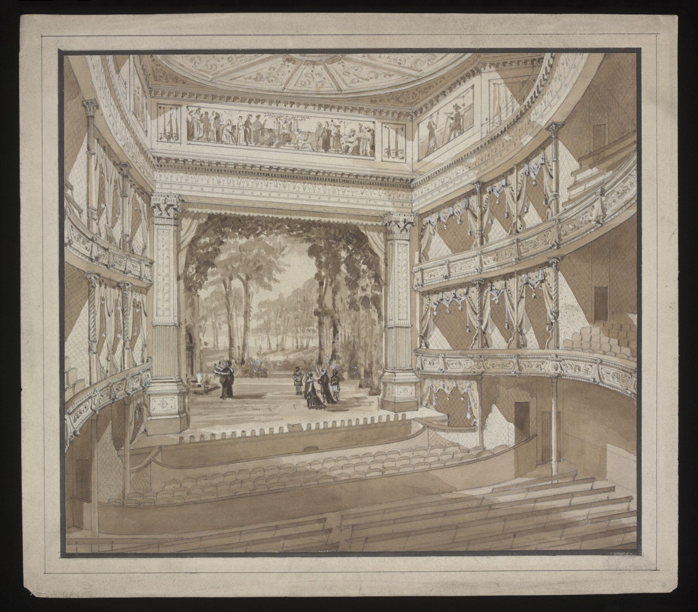 Illustration of Princes Theatre Manchester, circa 1900