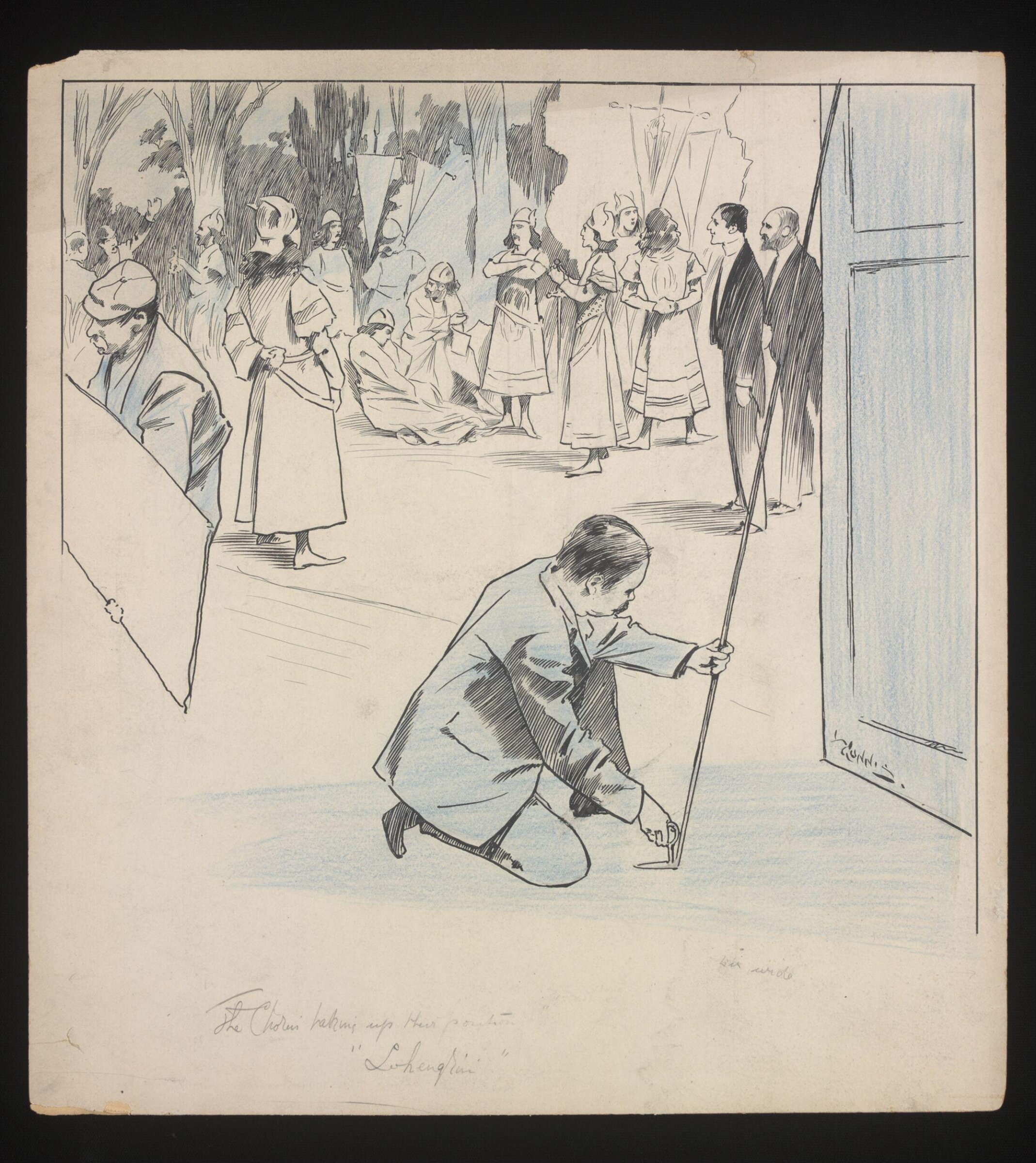Drawing, Louis Gunnis, 1896