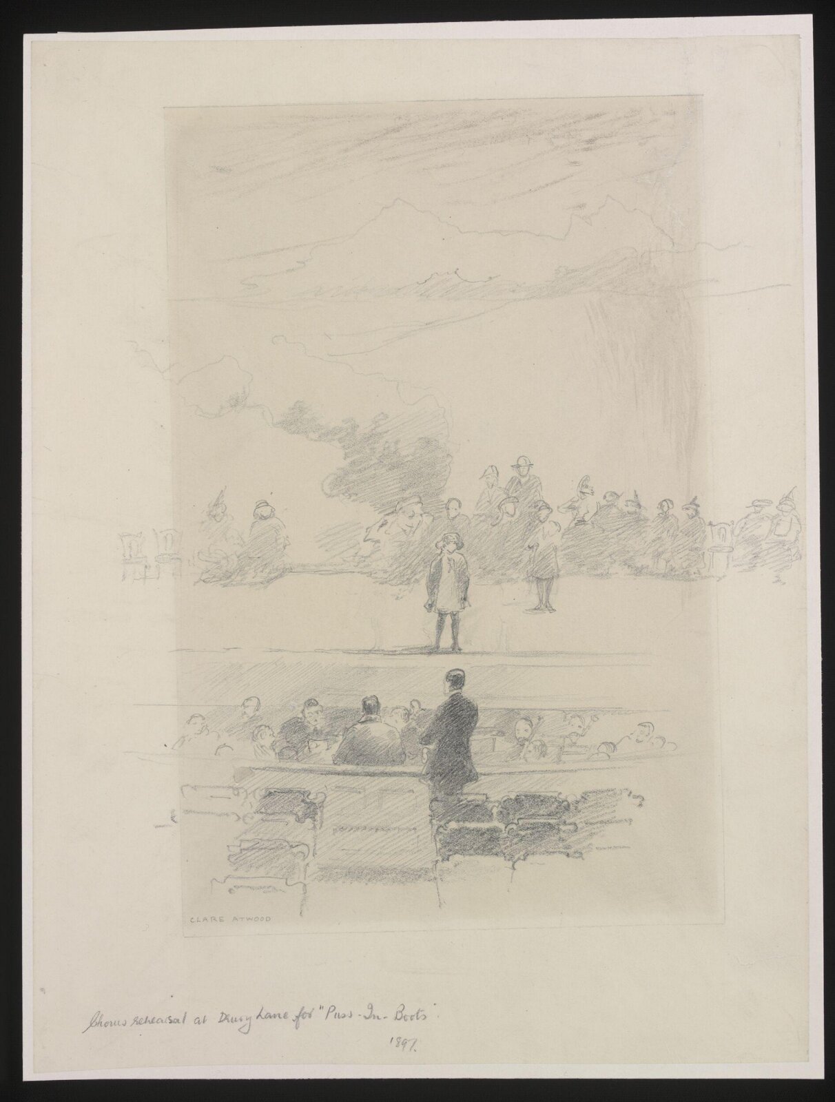 Drawing, Clare Atwood, 1897