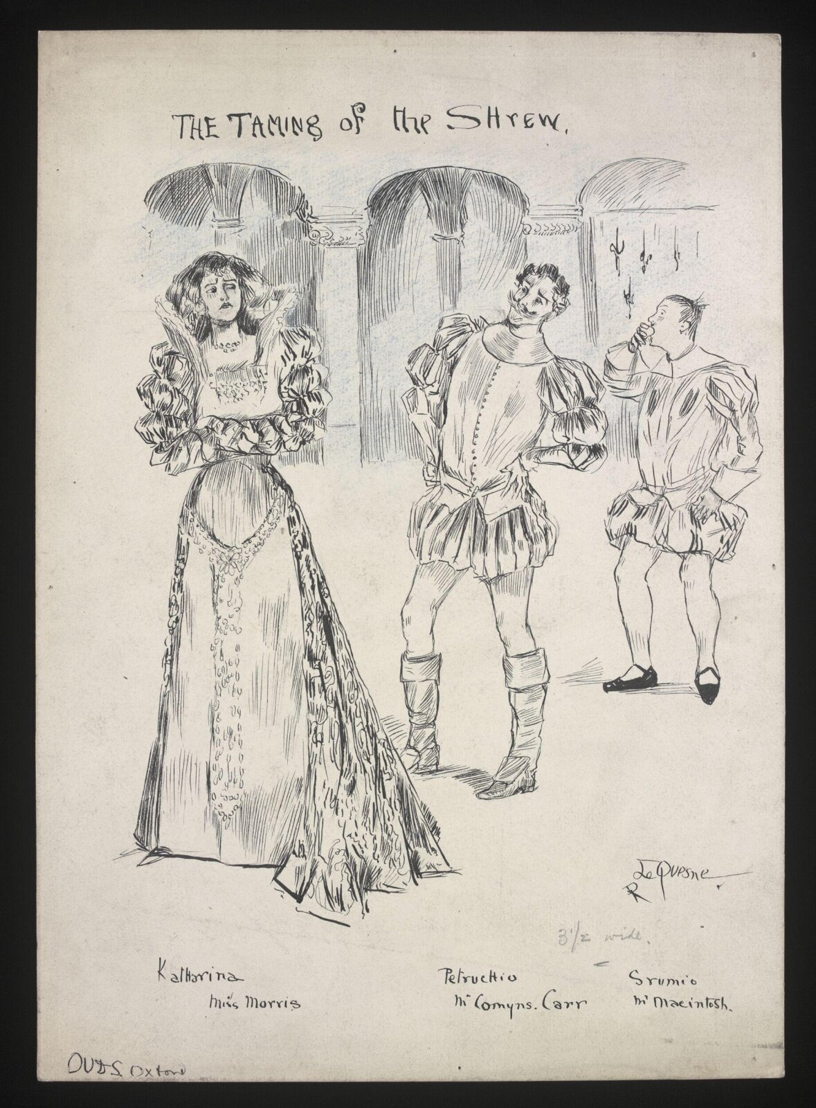 Drawing, R Le Quesne, 1897