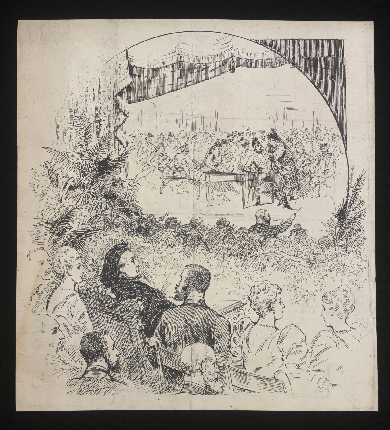 Unknown, Queen Victoria at the theatre