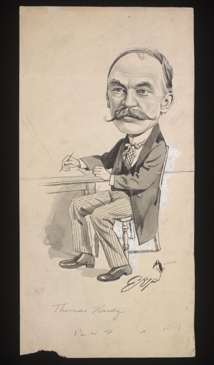 A caricature of Thomas Hardy top image