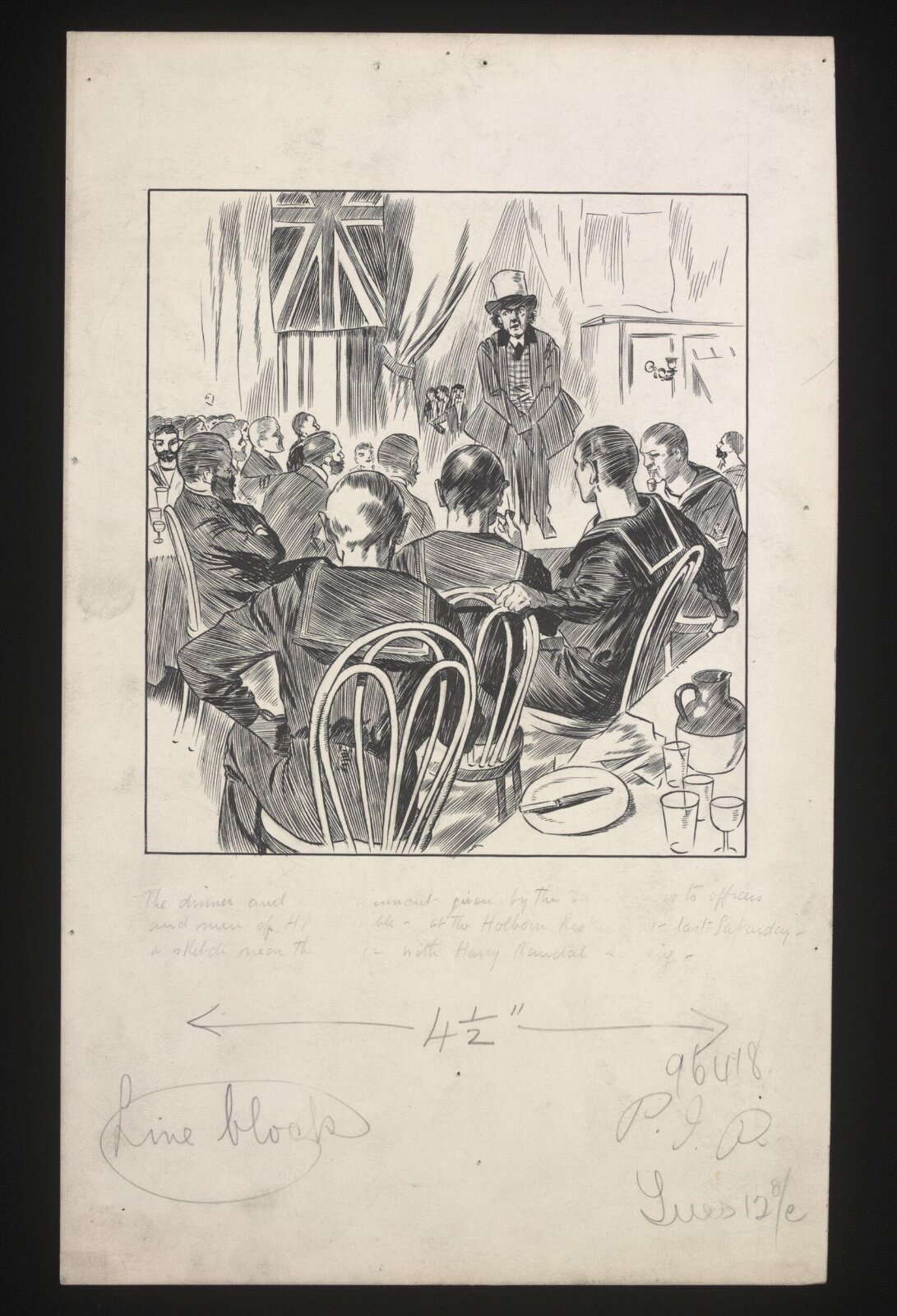 At the Holborn with Harry Randall, circa 1900