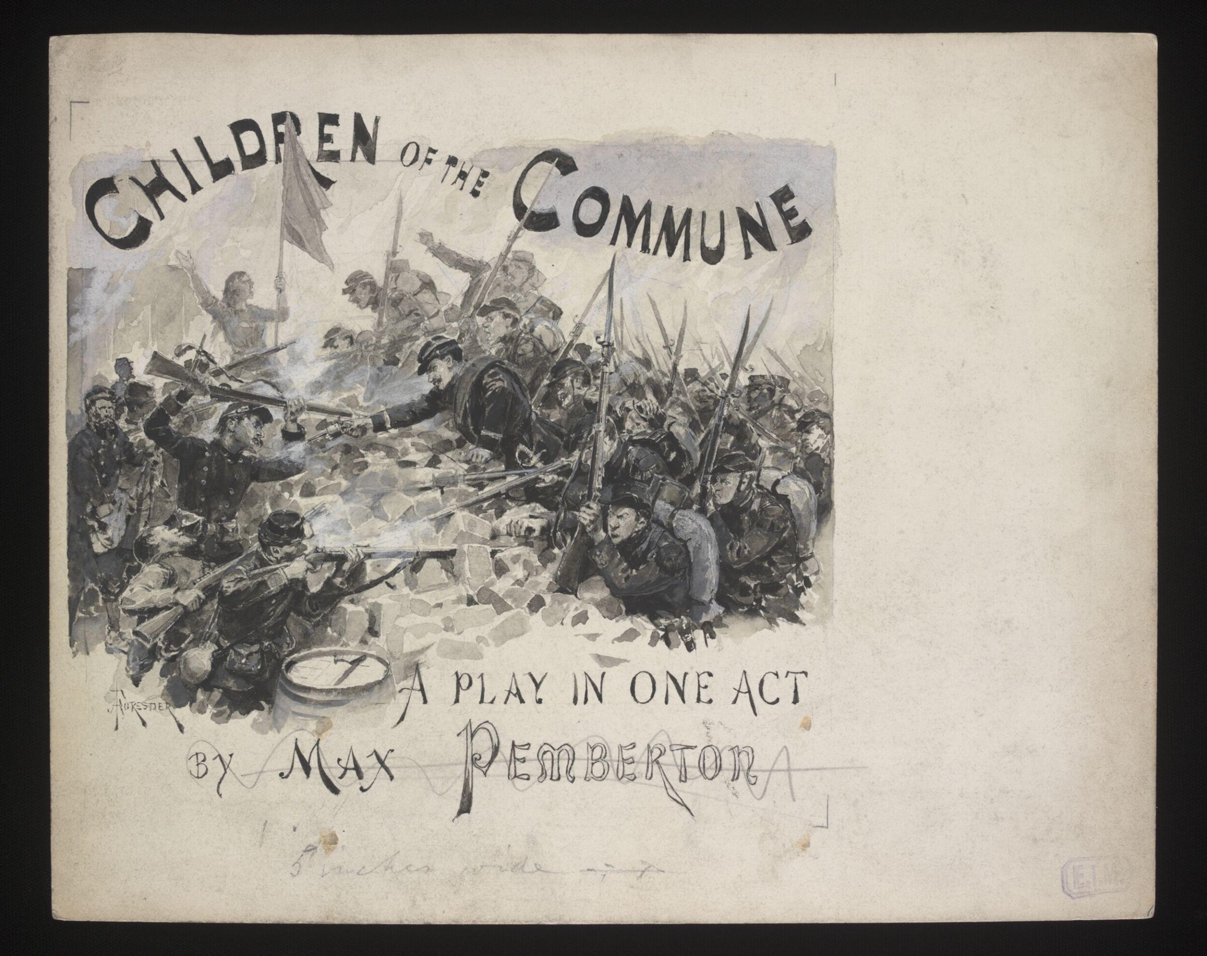 Drawing, Forestier, late nineteenth century