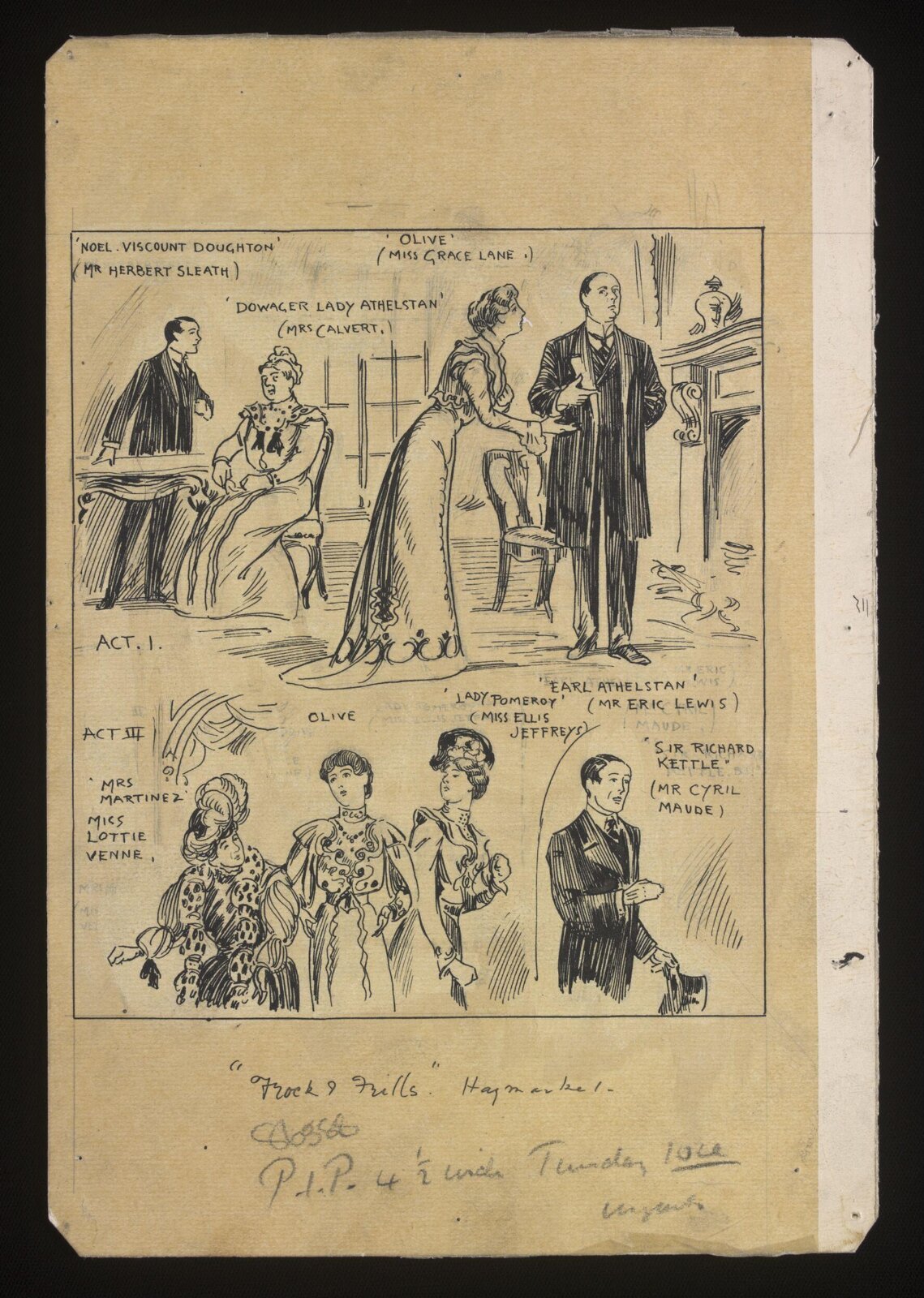 Drawing, Frederick Victor Poole, 1902