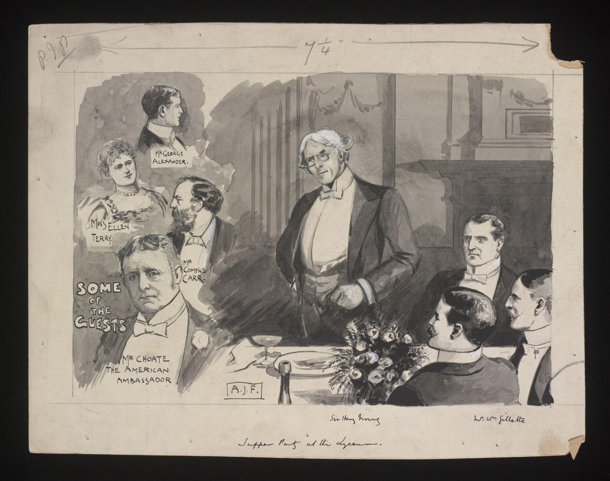 Supper Party at the Lyceum, Joseph Finberg Alexander, 1892