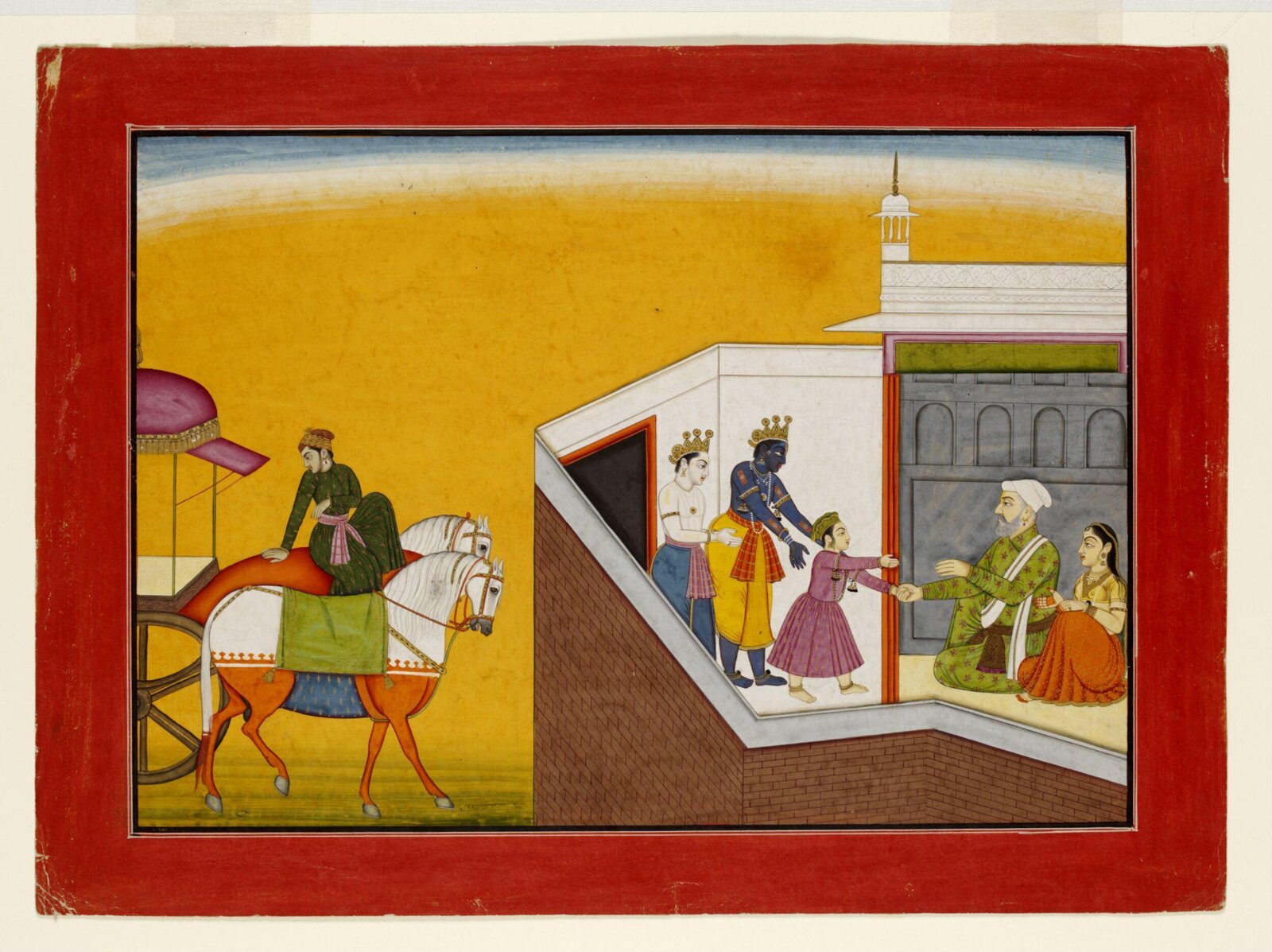 Krishna and Balarama, ca. 1760 - ca. 1765